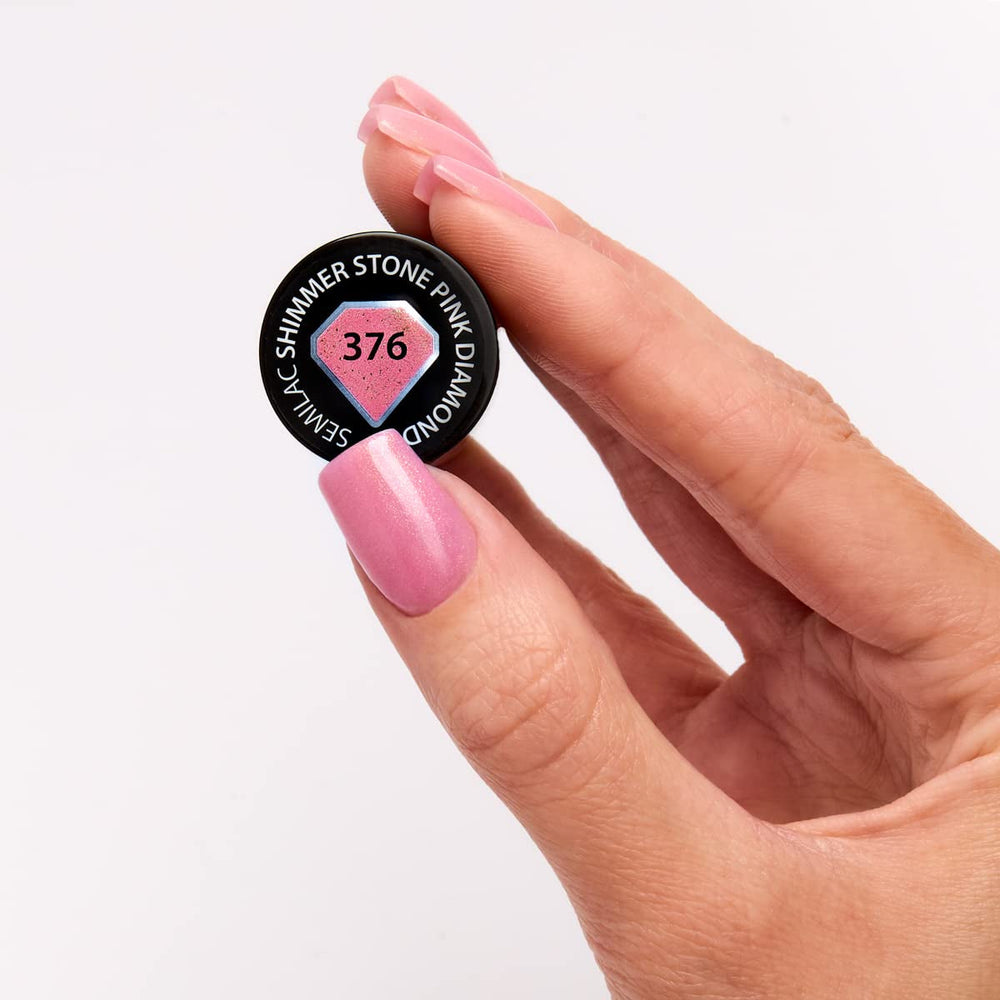 Oja UV Semilac Hybrid 376 Shimmer Stone Pink Diamond 7ml