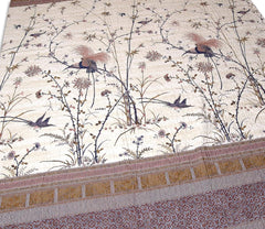 Přehoz Bassetti Fong, 100 57 vláken na cm² / výplň: 100% čistá bavlna, krémová, 220X255 cm Postele a přikrývky Bassetti