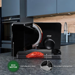 Ritter E 16 Duo plus Multifunkční elektrický stroj na krájení a řezání kovu s ekologickým motorem, vyrobený v Německu Drtiče a kráječe Naty Shop
