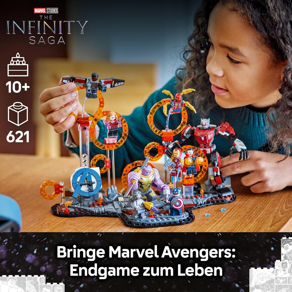 LEGO ǀ Marvel Avengers: Endgame Letzter Showdown - Bauspielzeug s 10 minifigurkami, darunter Captain America, Iron Man, Black Panther & Dr. Strange - Kreatives Geschenk für Jungen und Mädchen 76323