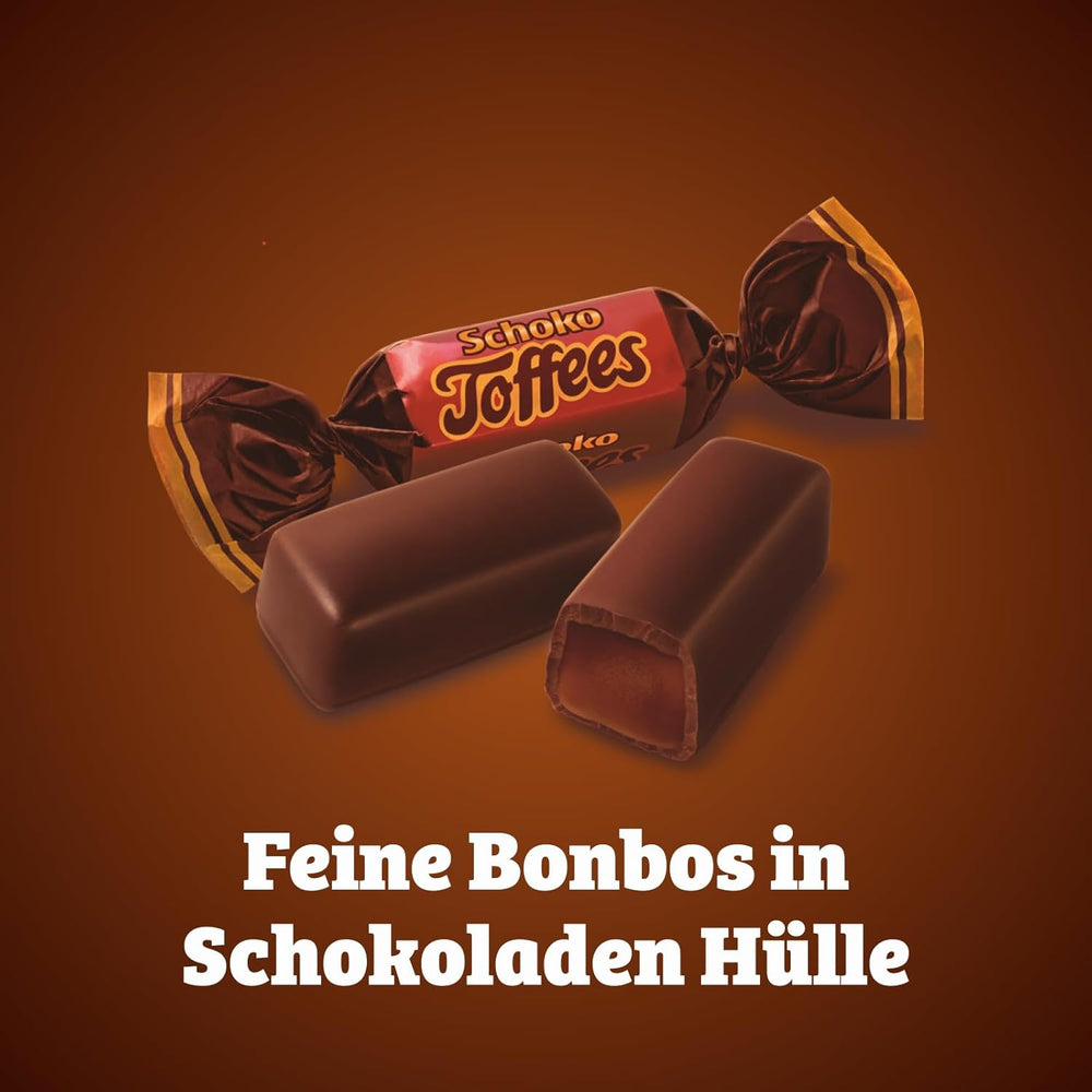 Čokoládové karamely - 3 x 325g - Čokoládové karamely s hořkou čokoládovou polevou (30%)