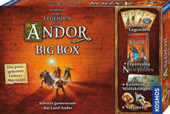Kosmos 683122 Legends of Andor – Big Box, základní hra (Kennerspiel des Jahres 2013) a další rozšíření, fantasy klasika, kooperativní fantasy stolní hra, věk 10+