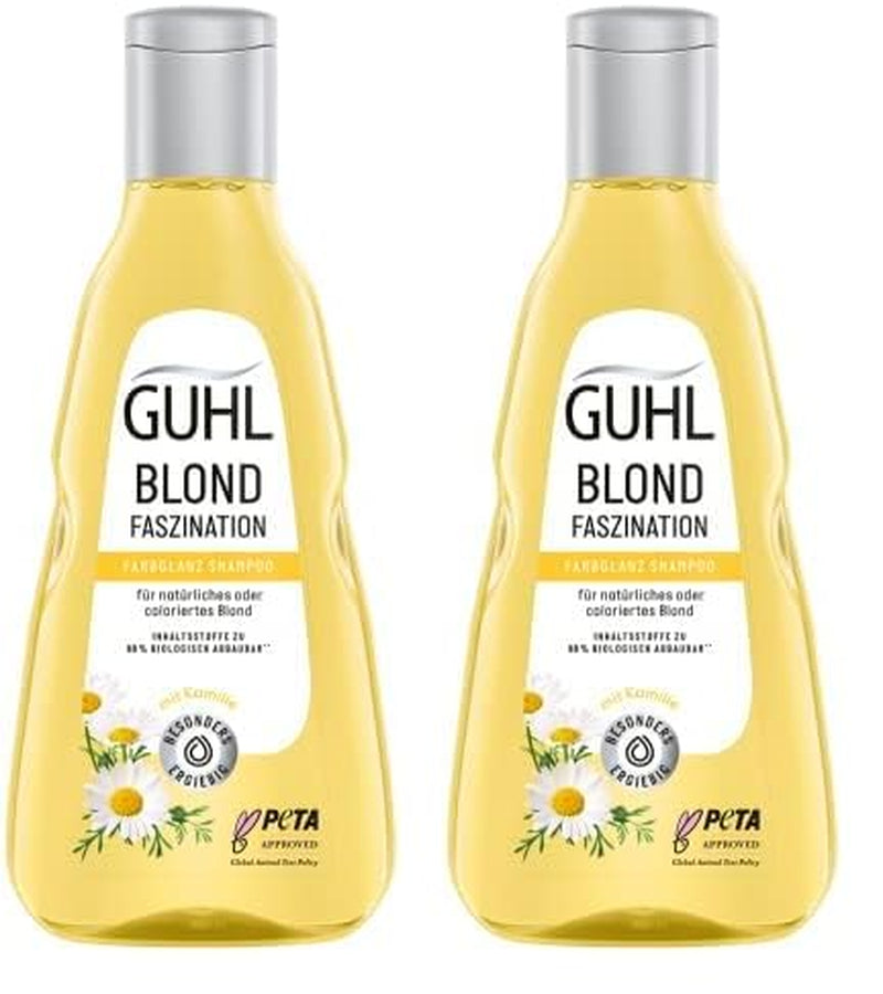 Guhl Blond Fascination Shampoo, Typ vlasů: Blond, Odbarvené Sprcha a koupel Guhl 2 x 250 ml