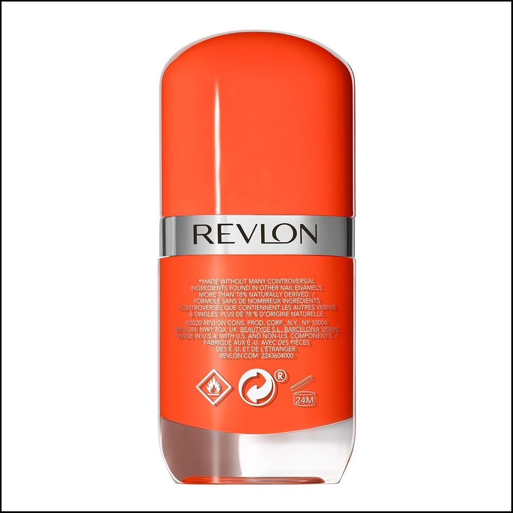 Revlon Ultra HD Snap Lak na nehty Dlouhotrvající veganské složení Rychle schnoucí jedna vrstva Plná krycí barva (8 ml) Hot Stuff (007) Unisex