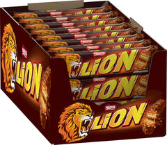 NESTLÉ LION Choco, křupavá čokoládová tyčinka s karamelovou náplní a křupavou oplatkou, balení 24 ks (24 x 42 g)