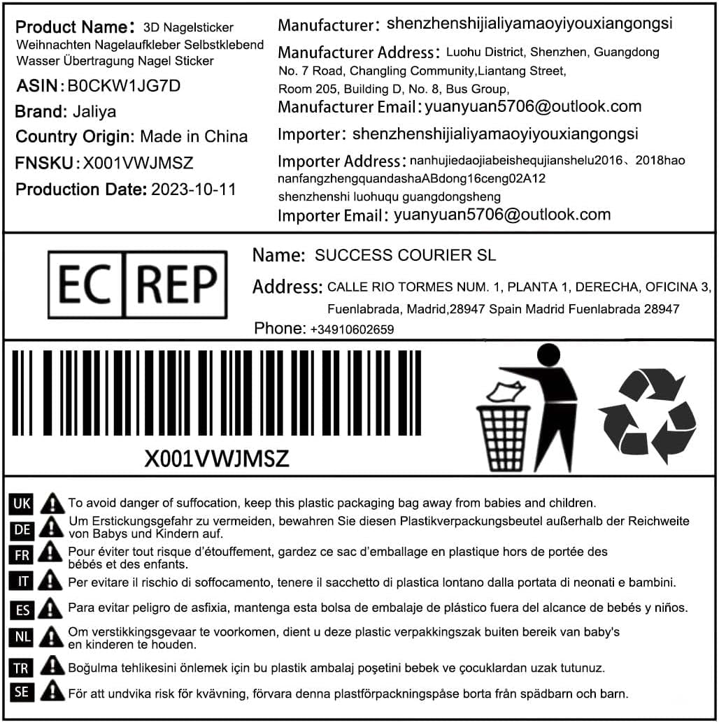 Autocolante 3D pentru unghii de Crăciun, autoadezive, cu transfer de apă, brad de Crăciun, fulg de nea, elan, pinguin, artă pentru unghii de Crăciun, design pentru unghii de iarnă, autocolante de Crăciun, accesorii pentru unghii