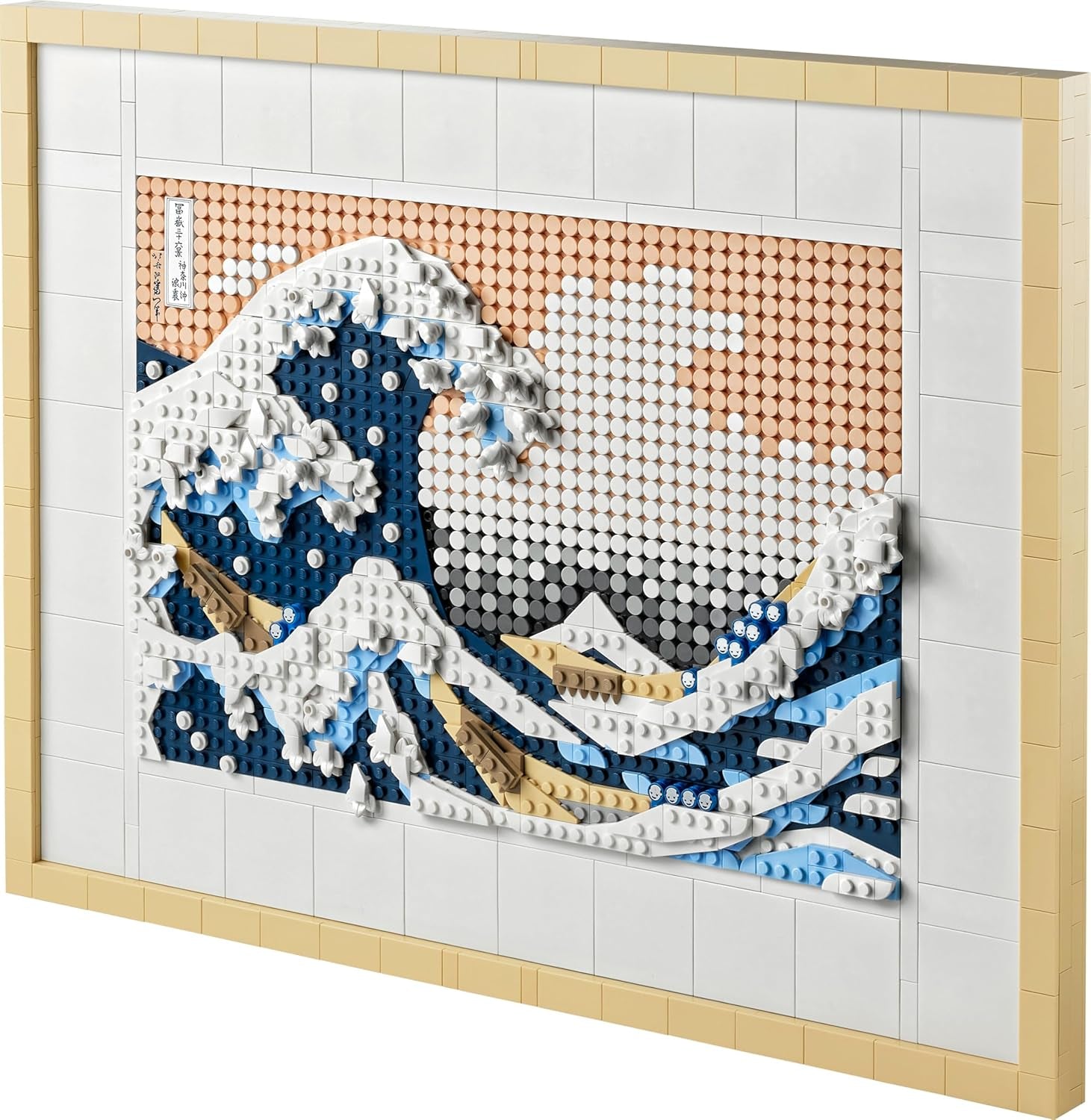 LEGO 31208 Art Hokusai – Große Welle, 3D japonské Wanddeko, Bastelset, gerahmte Ocean-Leinwand, Hobbies für Erwachsene, DYI, Home- und Büro-Deko