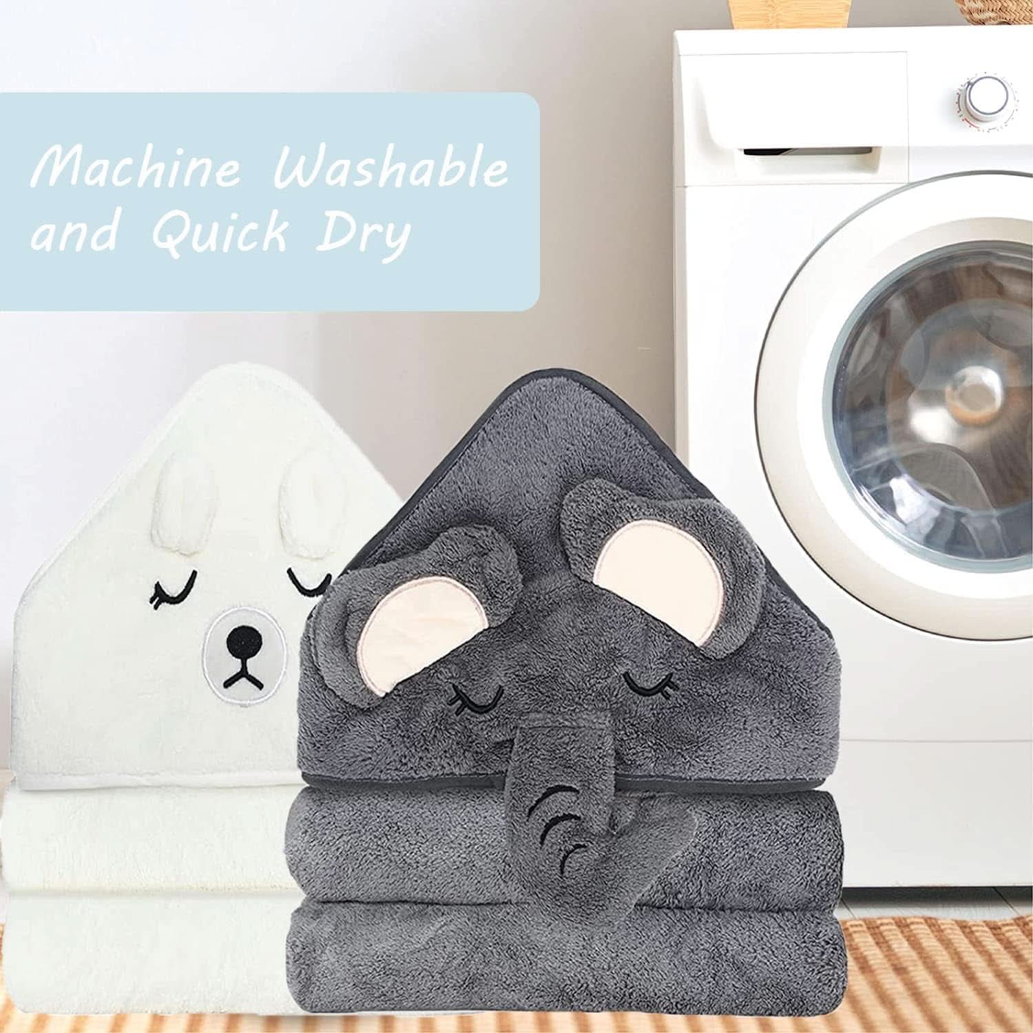 Balení 2 osušek s kapucí 80 x 80 cm Mother and Child Naty Shop