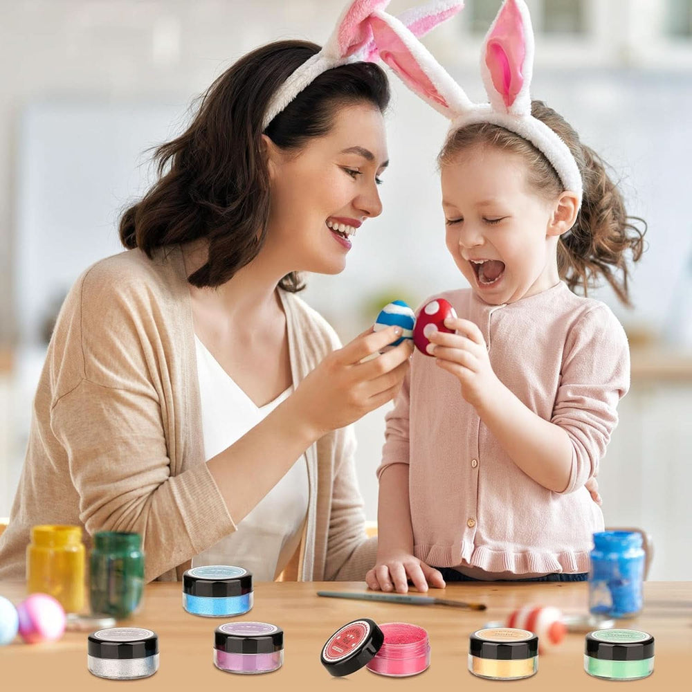 Jedlé třpytky, sada 4 nebo 6 barevných odstínů, 4 gramy na produkt Glitter Naty Shop