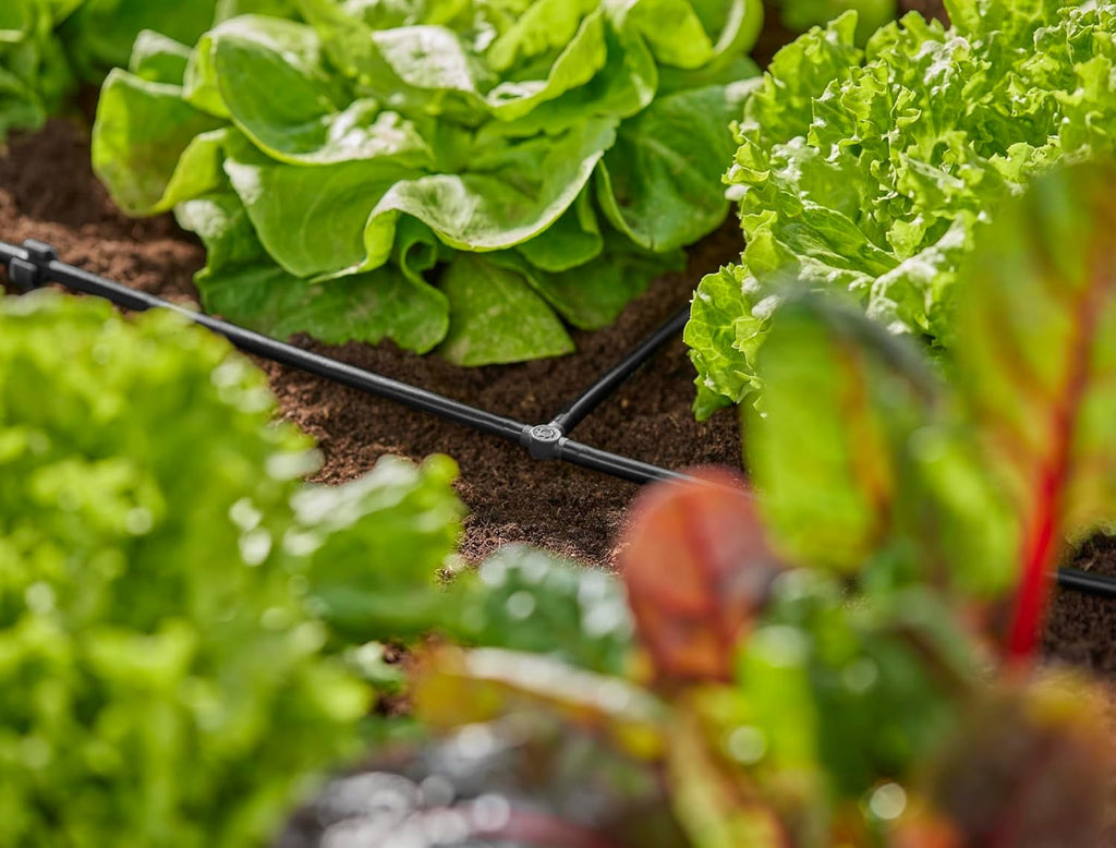 Piesă în T pentru sistemul de irigare Gardena Micro-Drip 4,6 mm (3/16 inch): Accesoriu pentru ramificarea distribuției și a liniilor de picurare, pentru instalare fără îndoiri, cu tehnologie de conectare Easy & Flexible (13211-20)