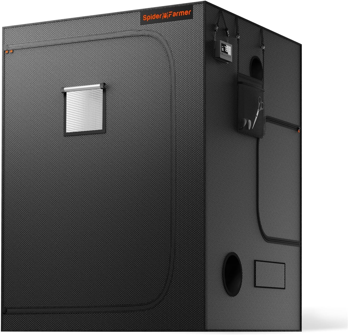 Pěstební stan Spider Farmer Pro 70x140x200cm s rolovacími dveřmi, pozorovacím oknem, odnímatelným podlahovým panelem, tkanina Mylar 2000D, pro vnitřní hydroponii s SF4000, G4500, SE4500