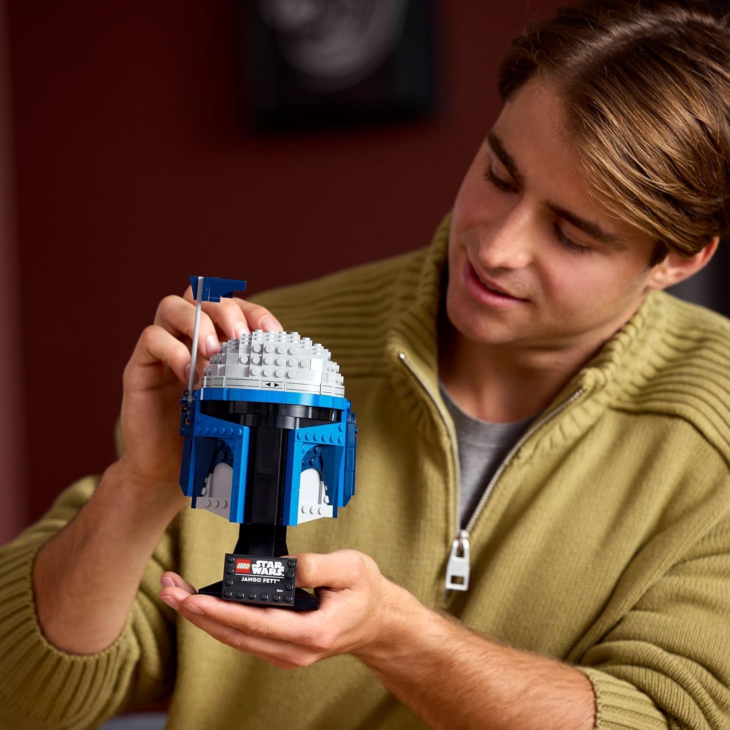 LEGO Star Wars 75408 Helma Jango Fett - Mandalorian Bauset für Erwachsene - Modell mit Ständer, Namesschild and Verstellbarer Antenna - Geschenk für Fans von Angriff der Klonkrieger