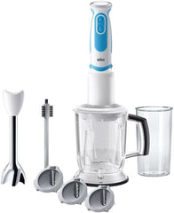 Braun Stabmixer MQ 5260WHBL Stabmixer – Multiquick 5 Vario Pürierstab Mit Edelstahl Mixfuß Und Spiralschneider, 1000 Watt, Inkl. Umfangreiches Zubehör-Set, Weiß/Blau Matka a dítě Naty Shop Inkl. Spiralschneider Mq5260 Stojanová baterie Inkl. Sprialschneider Weiß/Modrá