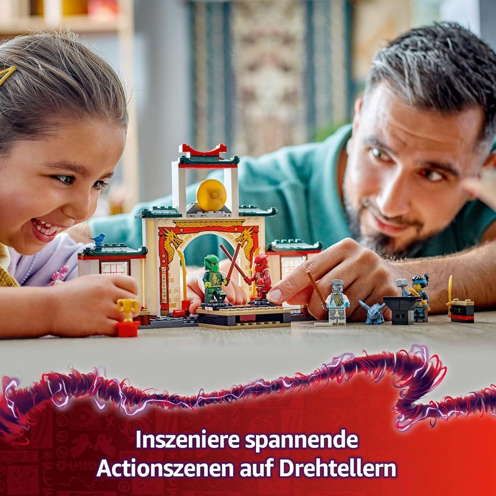 LEGO NINJAGO Spinjitzu Ninja Temple - Stavebnice se 4 minifigurkami a 1 figurkou draka - Stavebnice - Vánoční nebo narozeninový dárek pro chlapce a dívky od 4 let 71831 Stavebnice Besuche den LEGO-Store