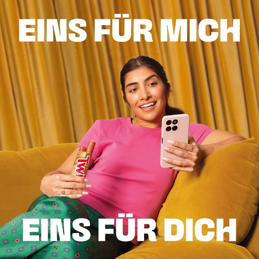 Čokoládové tyčinky Twix se slaným karamelem | Velké balení čokolády | 30 dvojitých tyčinek (30 x 46 g)