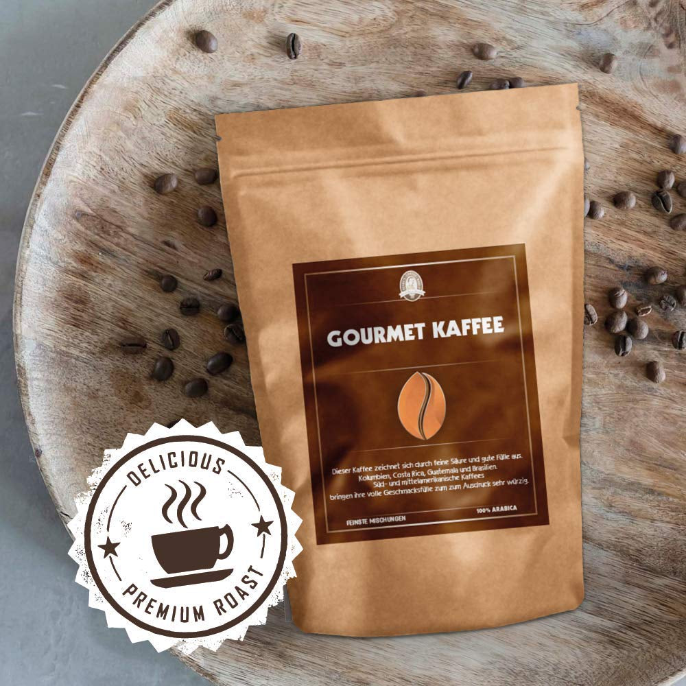 Henry´s Gourmet Kaffee 1000g - abgerundete Aromen - voller Körper - handwerkliche Röstung - Premium Kaffeebohnen