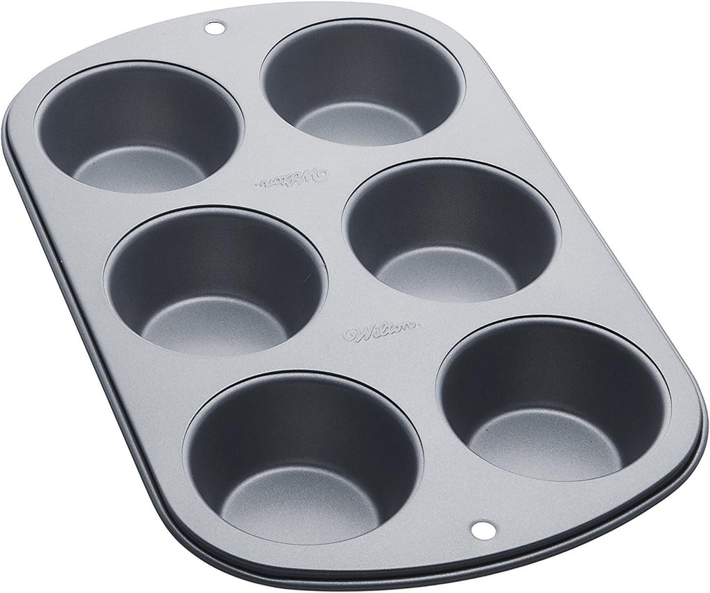 Wilton 24 Er Mini-Muffinbackform, Antihaftbeschichtet, Silber Matrite si tavi pentru copt Naty Shop Standard Cupcake 6 Hole