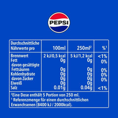 Pepsi Cola, Original, sada 6 x 1,25 litrů Nealkoholické nápoje Naty Shop