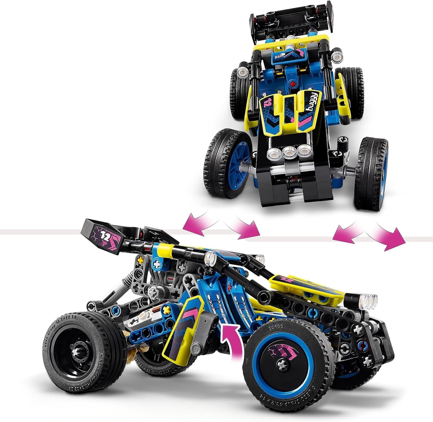 LEGO Technic Offroad Racing Buggy Auto Hračka pro děti Stavebnice Buggy Racing Car Dárek pro chlapce a dívky 8 let starý Rally Car Model 42164 Stavebnice Besuche den LEGO-Store