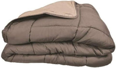 Poyet Motte Plapumă lavabilă cu capac fix - 140X200 Cm - Petrol blue/mastic beige Plapumi si pilote Naty Shop Taupe/lin 200X200X1 Cm