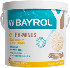BAYROL e-pH-Minus granule 6 kg - rychle a efektivně redukuje nadměrně vysoké hodnoty pH v bazénech - snadné dávkování přímo do vody - včetně dávkovače - reduktor pH - úprava pH pro bazény