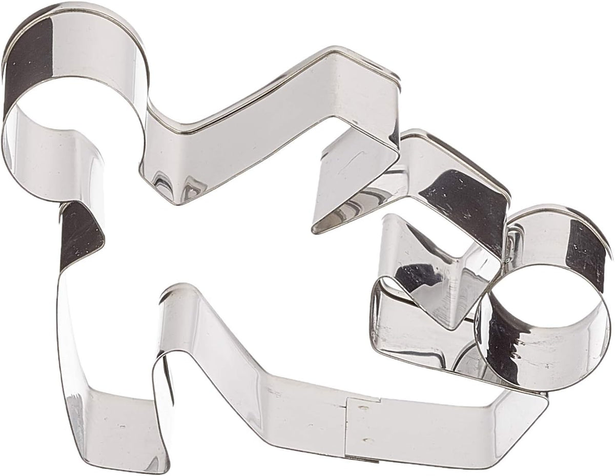 Formă de biscuiți în formă de fotbalist, aprox. 9 cm, argintie