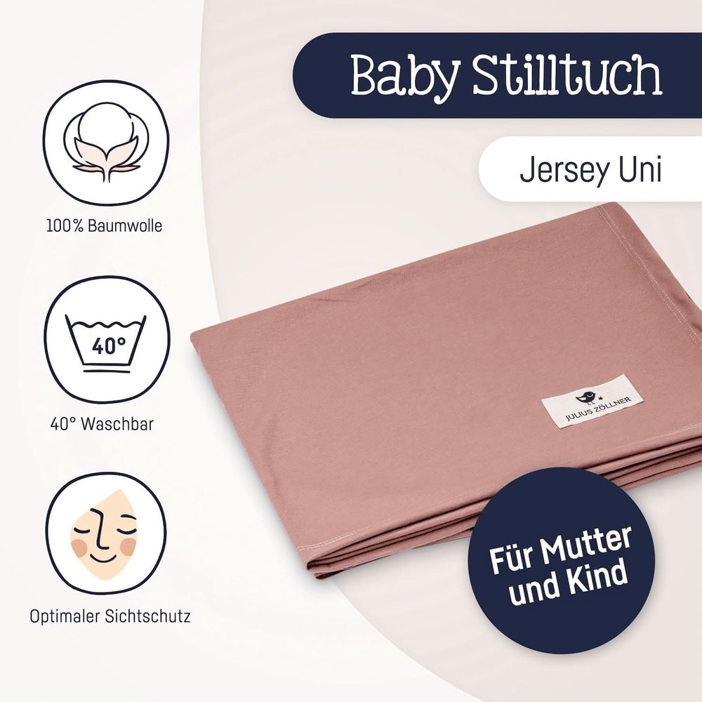 Julius Zöllner Stilltuch Aus 100 Prozent Jersey-Baumwolle, OEKO-TEX STANDARD 100, Made in Germany, Uni Tan Příslušenství Potraviny a kojení Bebe Naty Shop