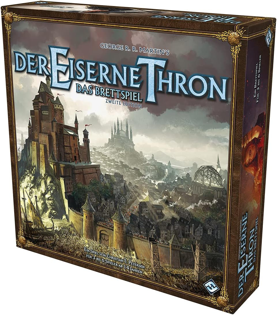 Fantasy Flight Games, Tronul de Fier: Jocul de Societate Ediția a 2-a – Mama Dragonilor, Expansiune, Joc pentru Experți, Joc de Strategie, 3-8 Jucători, Vârste 14+, 180 de minute, Germană
