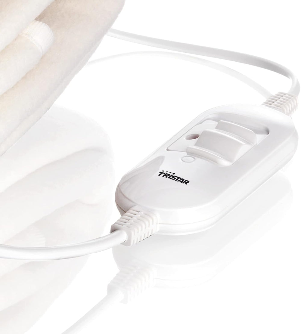 Pătură termică Tristar - Pătură electrică din fleece, 2 niveluri de încălzire, lavabilă la mașină, 150 X 80 Cm, BW-4753 Plapumi si pilote Naty Shop