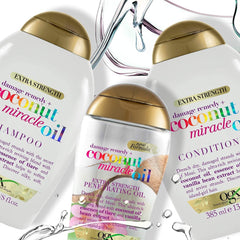 OGX Coconut Miracle Oil Conditioner, Hydratační kondicionér pro péči o vlasy s kokosovým olejem, 385 ml OGX Hair Care