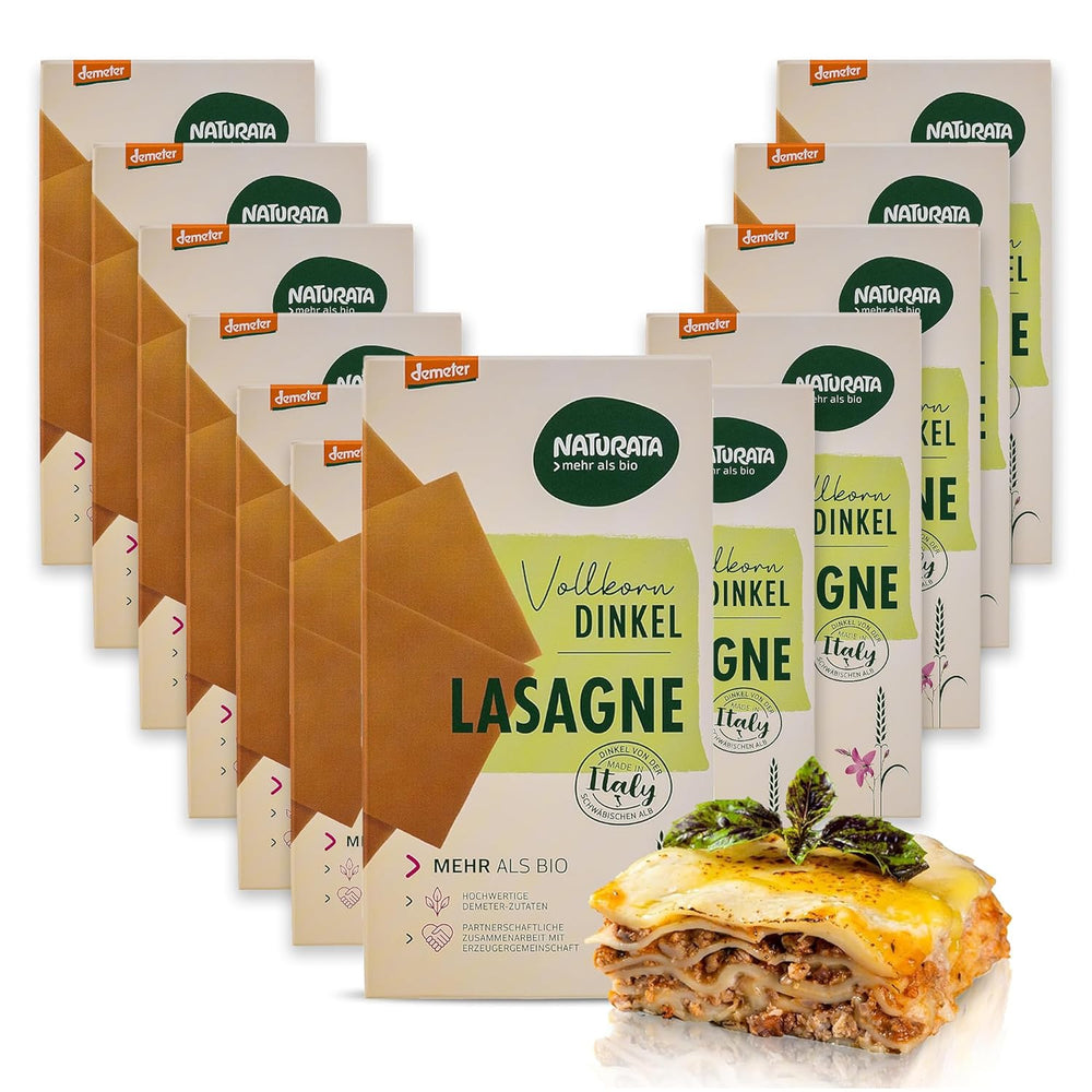 BIO celošpaldové pláty lasagní, 250g | Demeter kouzlo ze Švábských Alp | Jemná ořechová příchuť pro lasagne a kastrol