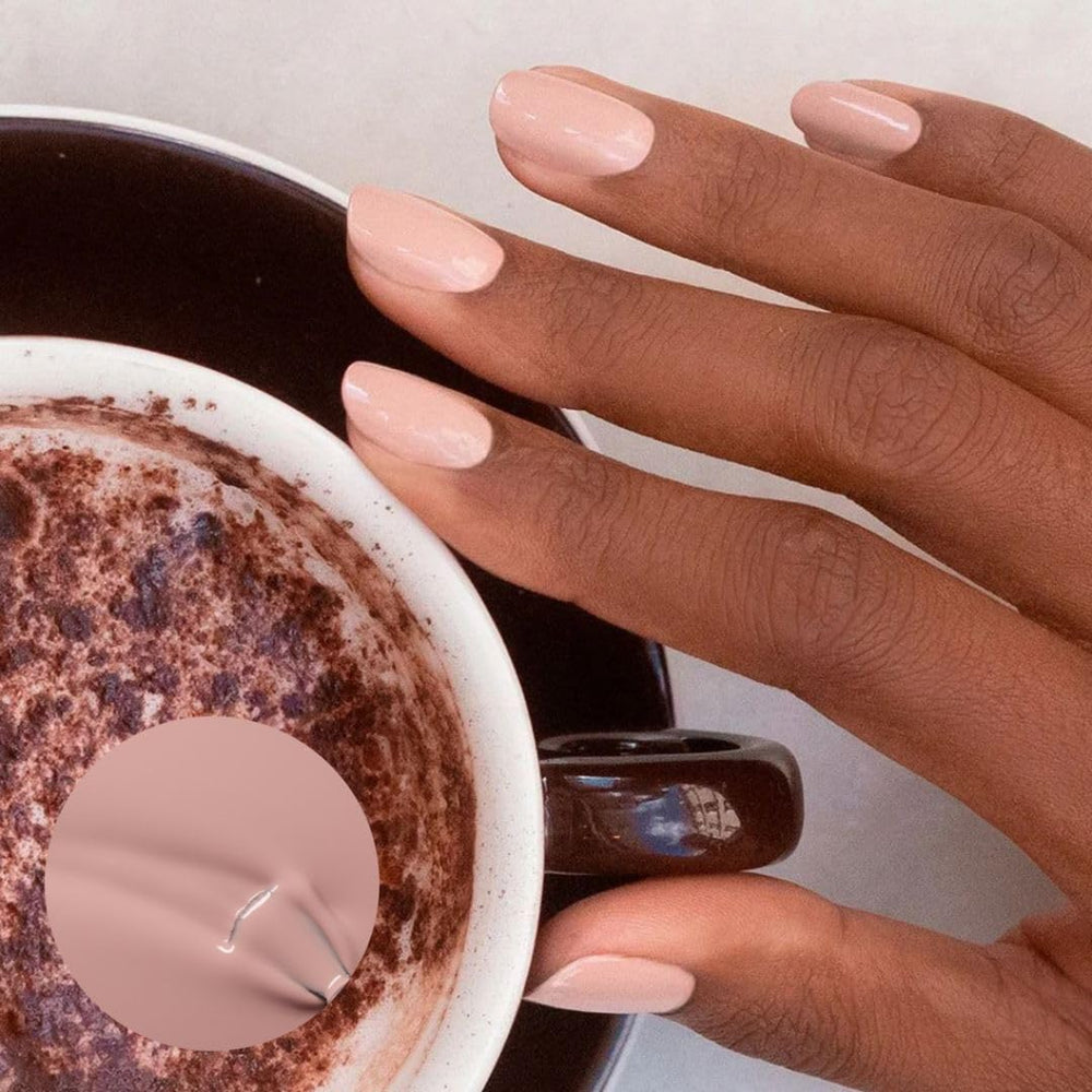 Manucurist Green - Rosy Beige Shell Beige Lak - Rychleschnoucí lak na nehty - DIY Nails - Vegan 12-Free - Rostlinná báze - Lak na nehty - Vyrobeno ve Francii