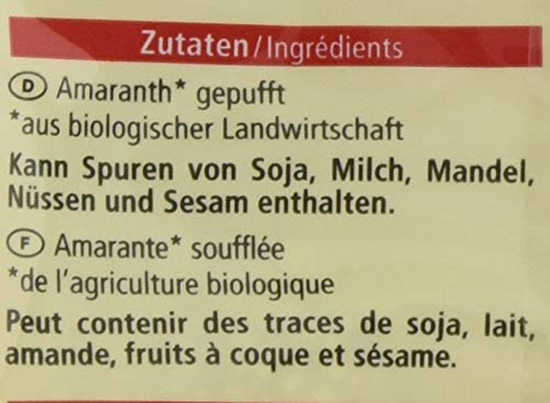 Bio expandovaný amarant, 125g