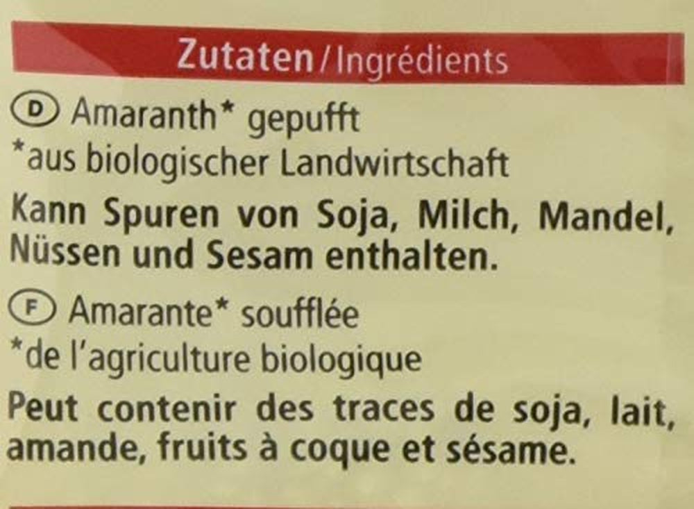 Bio expandovaný amarant, 125g