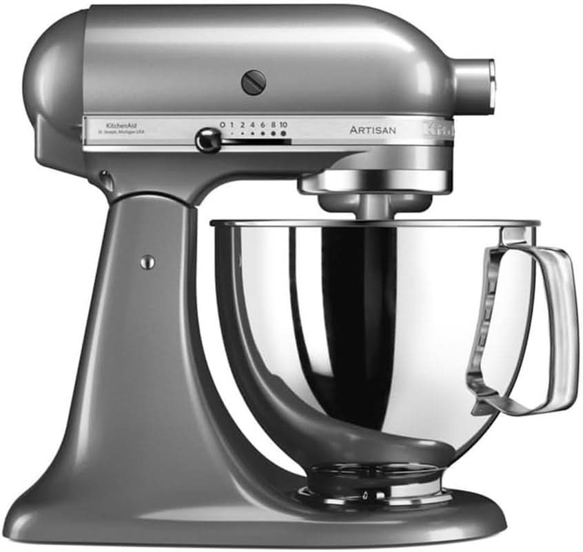 Kuchyňský mixér KitchenAid Artisan 5KSM125EER, 300W, 4,8L Naty Shop Silver