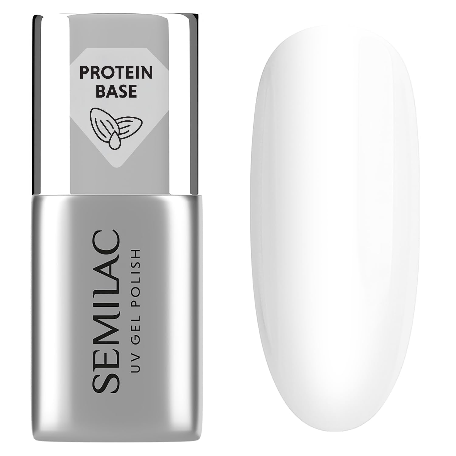 Semilac Pure & Clean UV báze pod lak na nehty 7ml – Samonivelační hybridní báze pro citlivé nehty