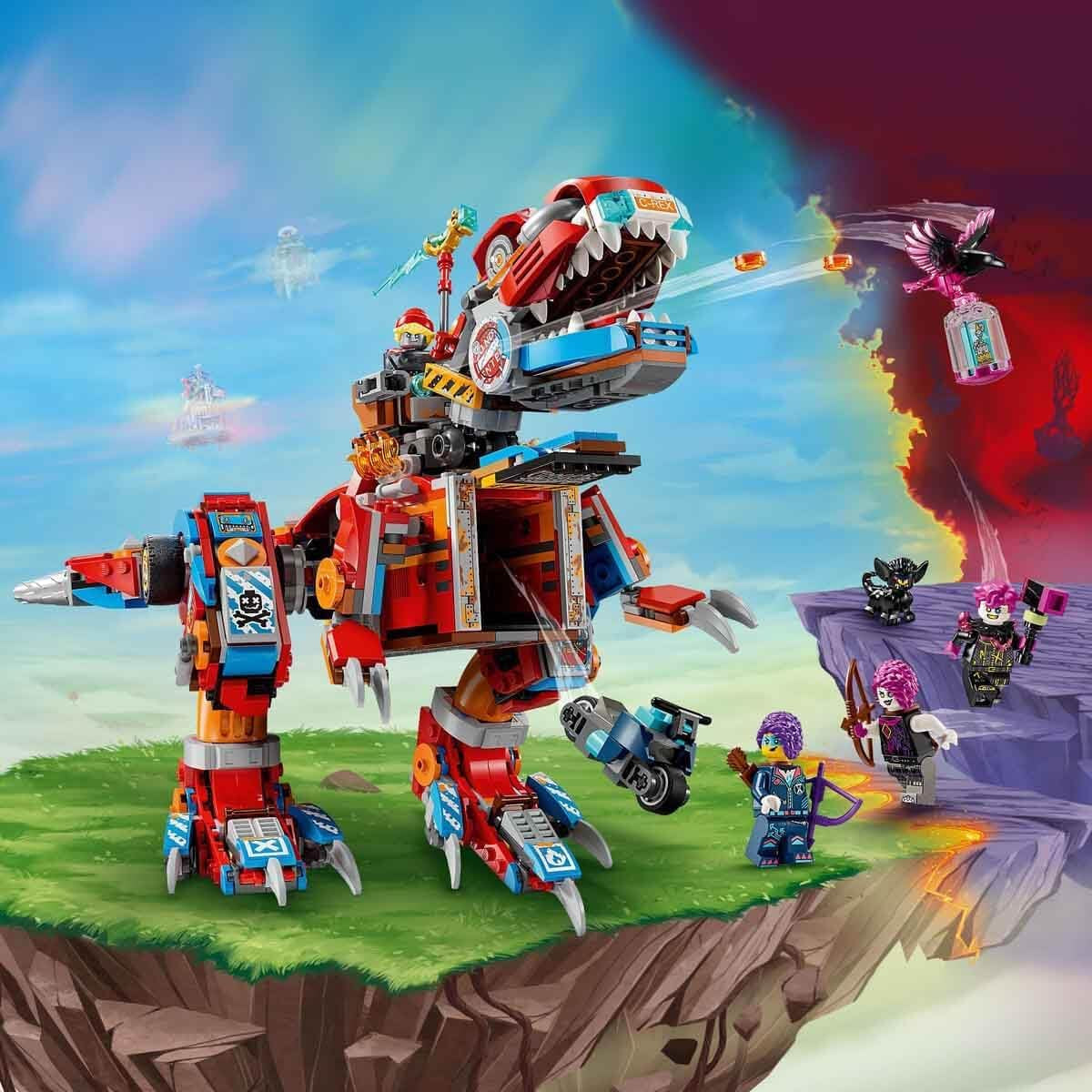 LEGO Dreamzzz 2-v-1 Coopers Dino-Mech C-Rex Hračka Pterodaktyl T.Rex Akční figurka pro chlapce a dívky Kreativní hračka Dobrodružná sada Dárek pro děti 9 let 71484 Stavebnice Beuche den LEGO-Store