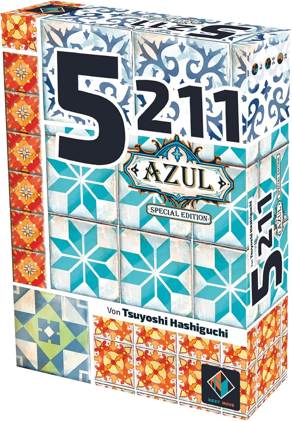 Next Move Games, UNbox Now, Azul, Joc de bază, Joc de familie, Jocul anului 2018, 2-4 jucători, Vârste 8+, 30-45 de minute, Germană