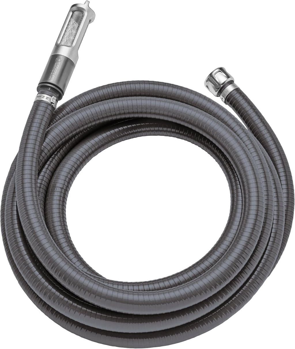 Set de aspirare Gardena cu furtun de aspirare de 7 m, conexiune robustă, dispozitiv de blocare a refluxului, durabil și fiabil (09091-20)