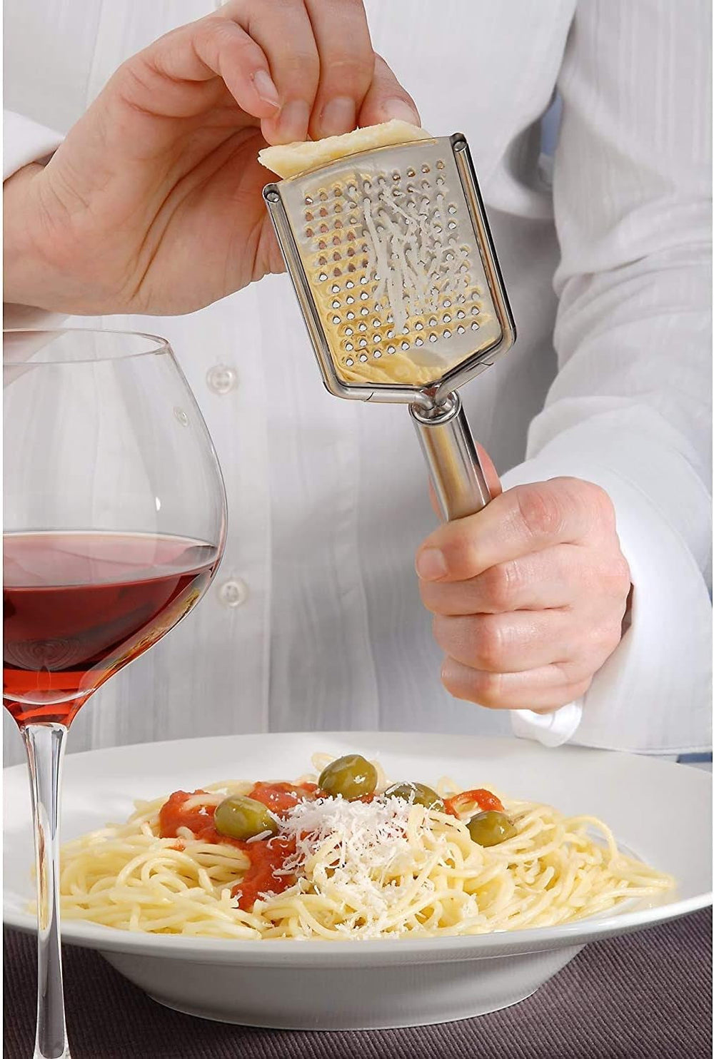 WMF Profi plus nerezové struhadlo na sýr 25 cm, jemná holicí plocha Peeler Naty Shop