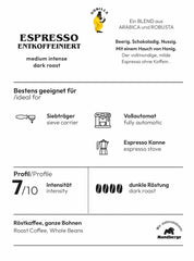 GORILLA Espresso 1 Kg, Decaffeinizată, boabe întregi Cafea Naty Shop