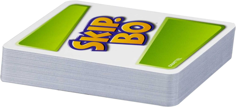 Mattel Games Skip-BO, rodinná karetní hra, perfektní jako dětská hra, cestovní hra nebo hra pro dospělé, desková hra, pro 2–6 hráčů, věk 7+, 52370