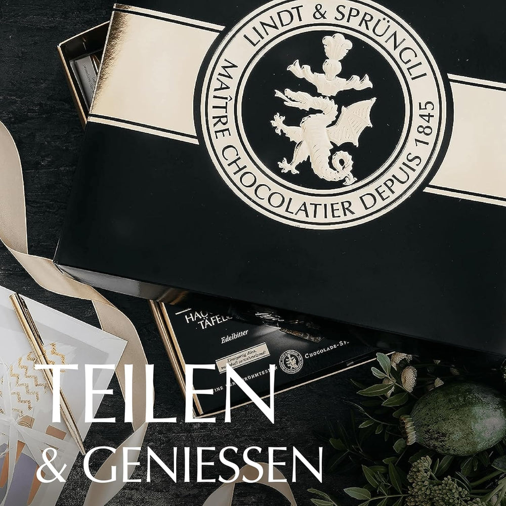 Lindt sada tmavé čokolády | 847 g | Sada 6 ks specialit z hořké čokolády Lindt (tyčinky, LINDOR, pralinky) od polosladké po extra tmavé | Hromadné balení | Čokoládový dárek