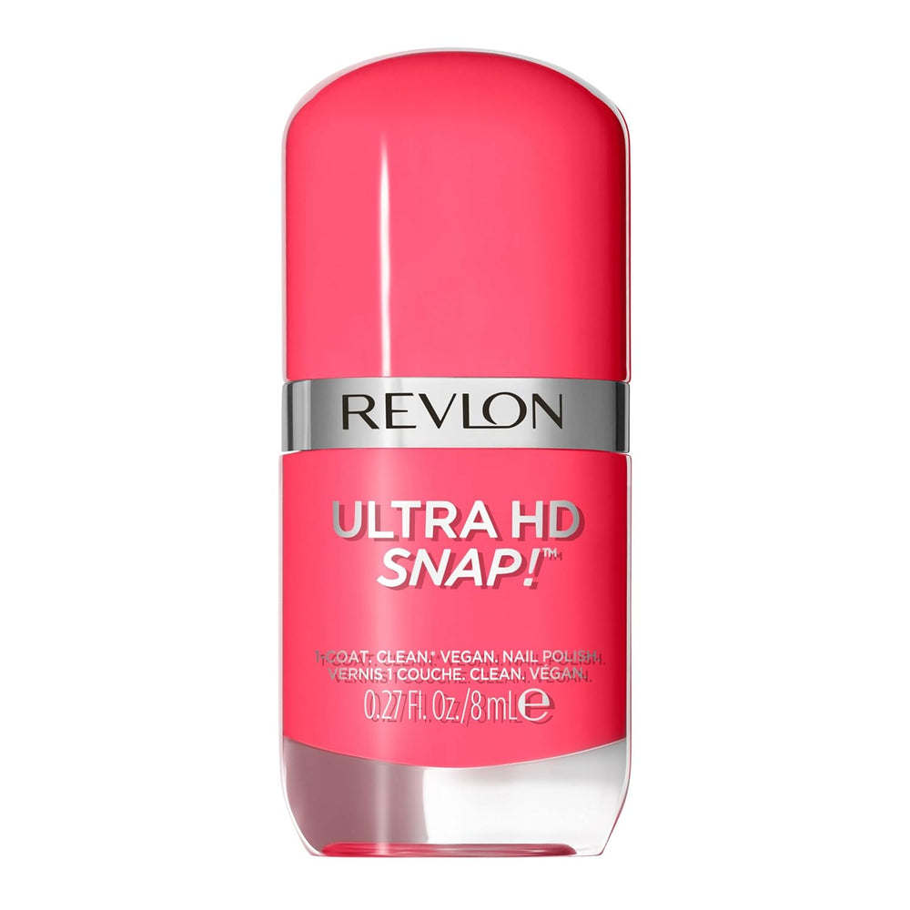 Revlon Ultra HD Snap Lak na nehty Dlouhotrvající veganské složení Rychle schnoucí jedna vrstva Plná krycí barva (8 ml) Hot Stuff (007) Unisex