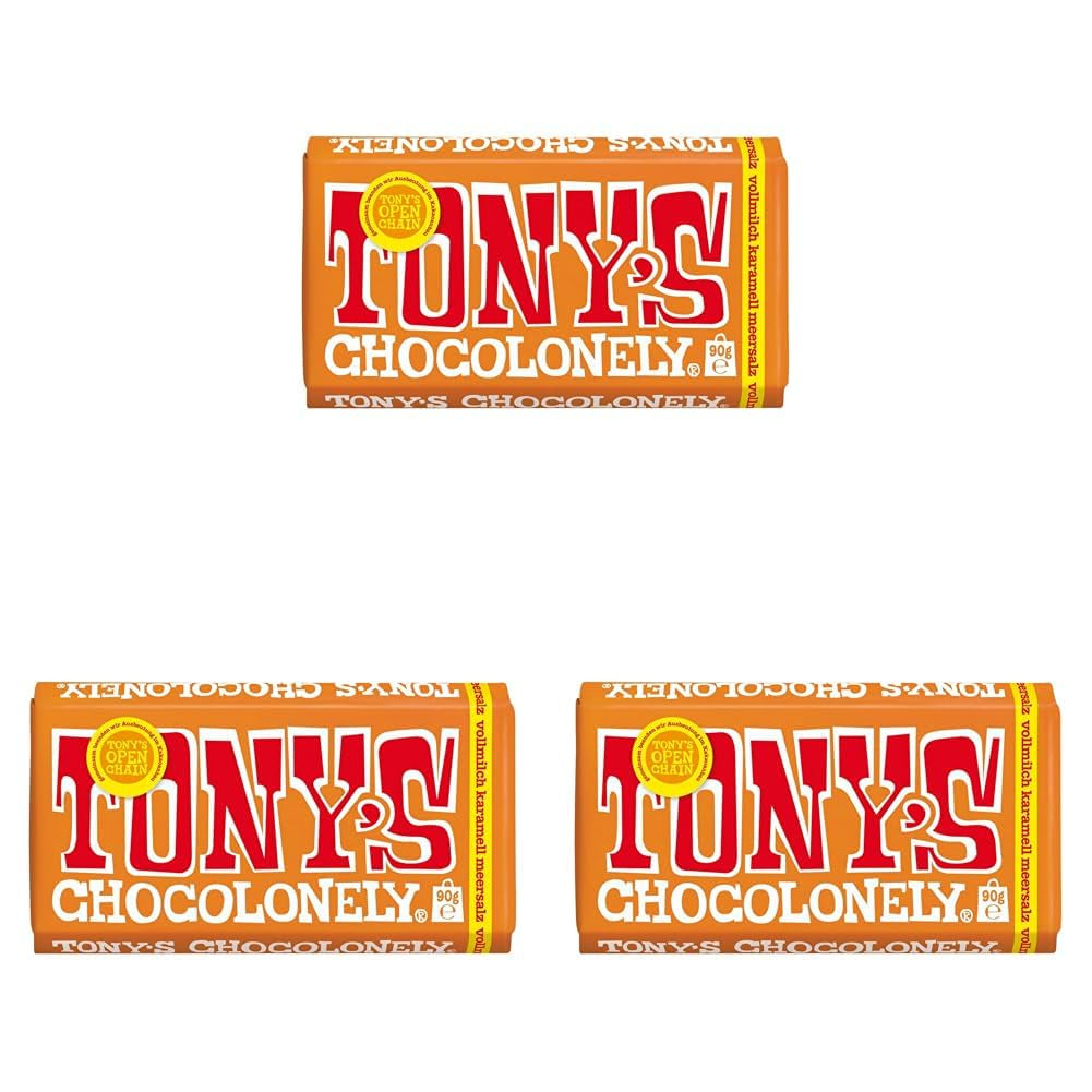 Tony's Chocolonely - Hořká čokoláda s mandlemi a mořskou solí 90g