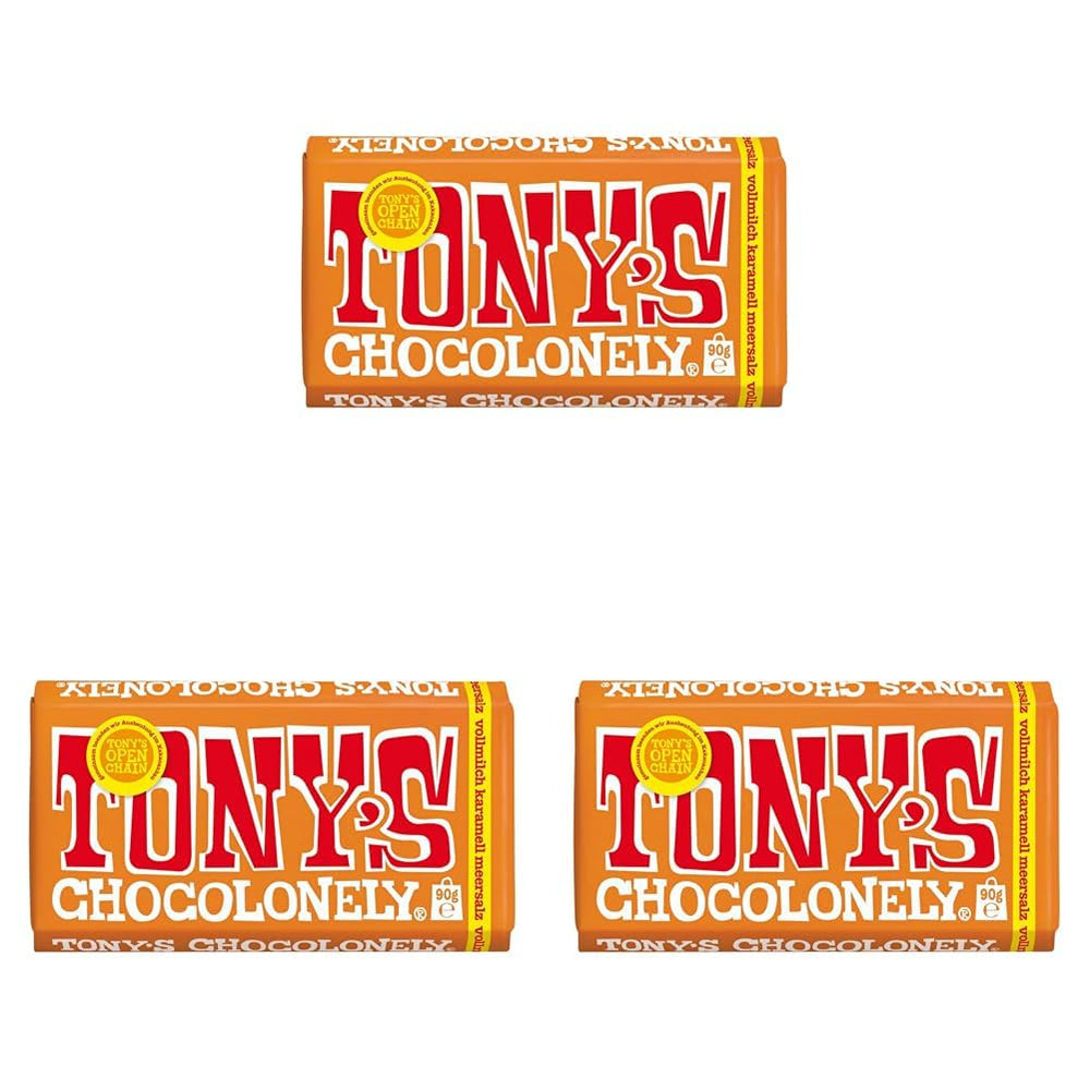 Tony's Chocolonely - Hořká čokoláda s mandlemi a mořskou solí 90g