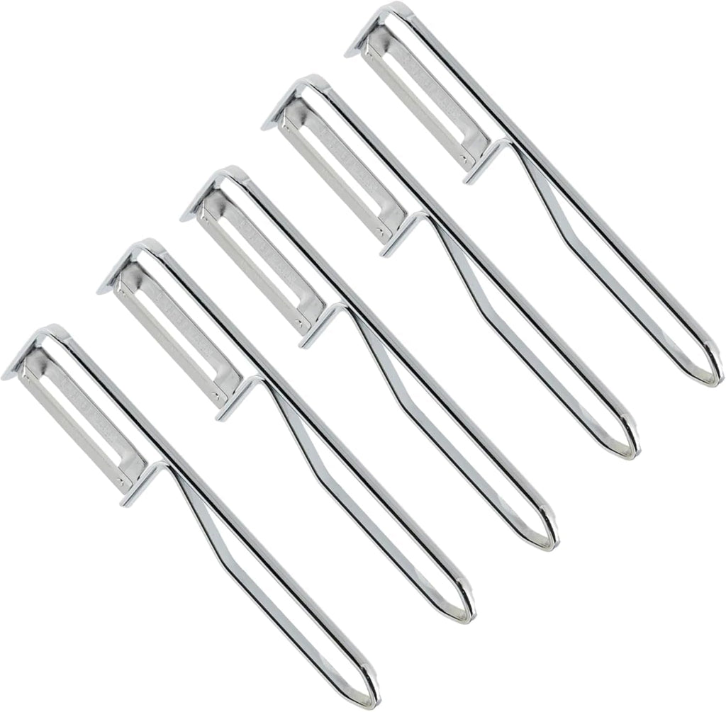 Peeler universal Fackelmann, lamă din oțel inoxidabil Peeler Naty Shop Peeler economic Set 5 bucati