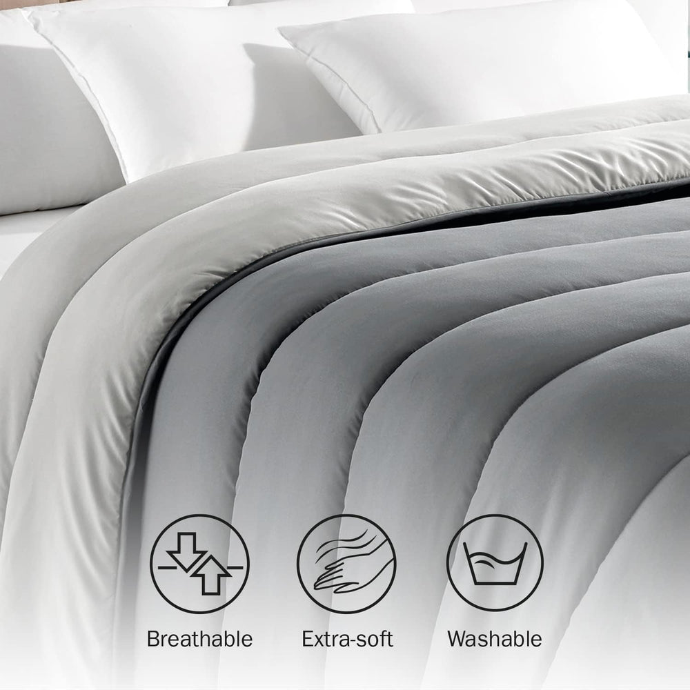 Pikolin Home - Oboustranná přikrývka 300 G - Dvoubarevná severská výplň - Do postele 105 - pohodlná, teplá, prodyšná, zelená, 180 X 260 cm Přikrývky a přikrývky Naty Shop