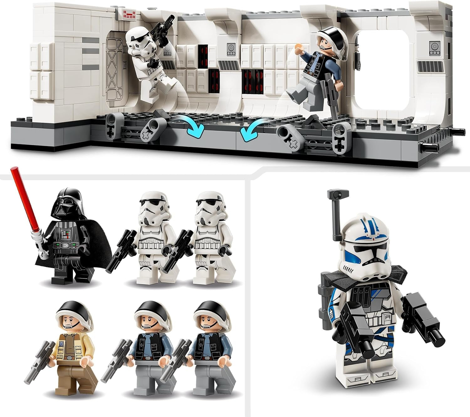 LEGO Star Wars Tantive IV Boarding, Filmová stavebnice Nová naděje, Sběratelská fantasy hrací sada, Nápad na dárek pro chlapce a dívky 8+ a sběratele 75387 Stavebnice Beuche den LEGO-Store