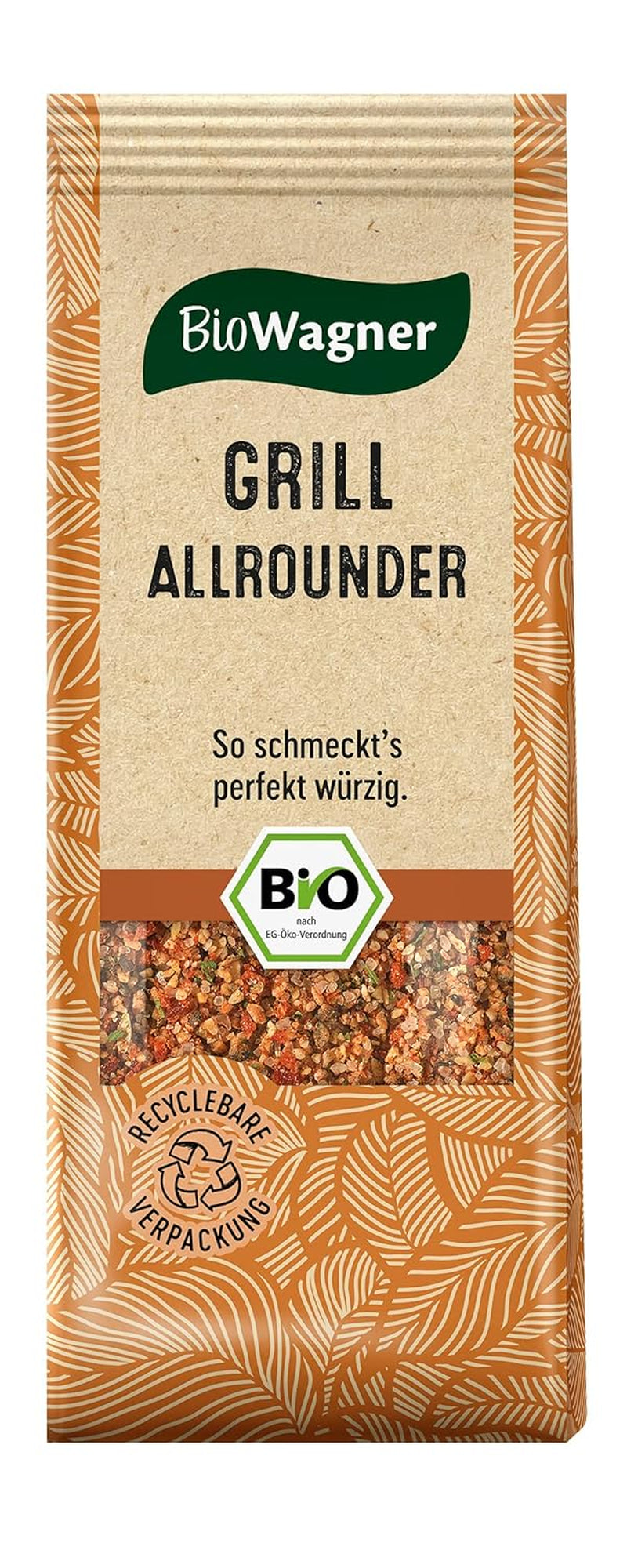 BioWagner - Bio Ras el Hanout, Gewürzmischung für Orientalische und Arabische Gerichte, ideální pro kuskus, Tajine nebo Hummus, přírodní Bio-Zutaten, recyklovatelné balení, 50 g